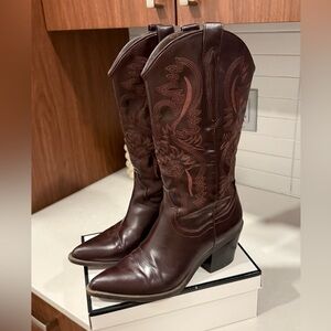 Brown Western Cowboy Boots